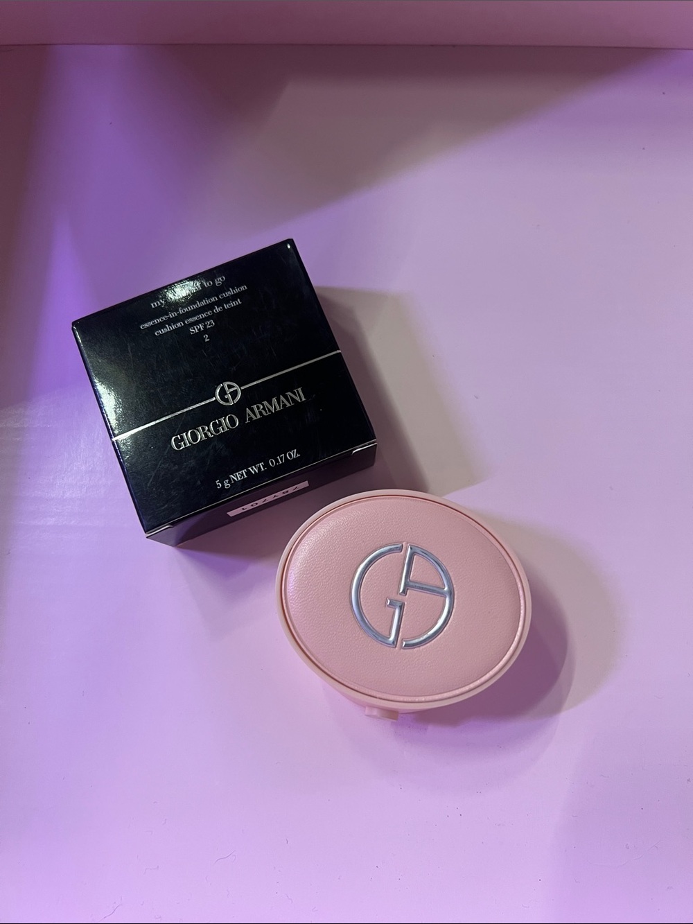 Giorgio Armani Pink Round Compact Cushion Foundation